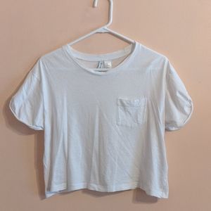 White Crop top